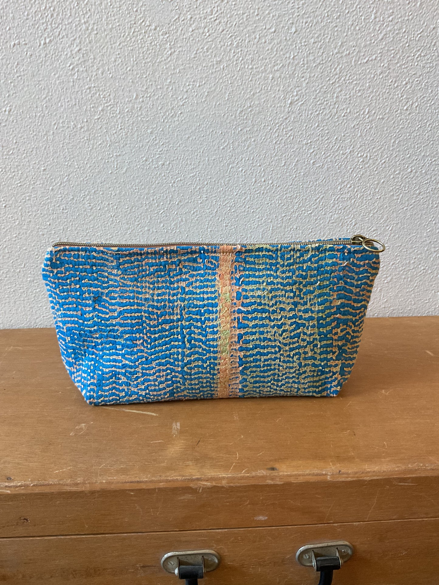 Kantha Zipper Pouch