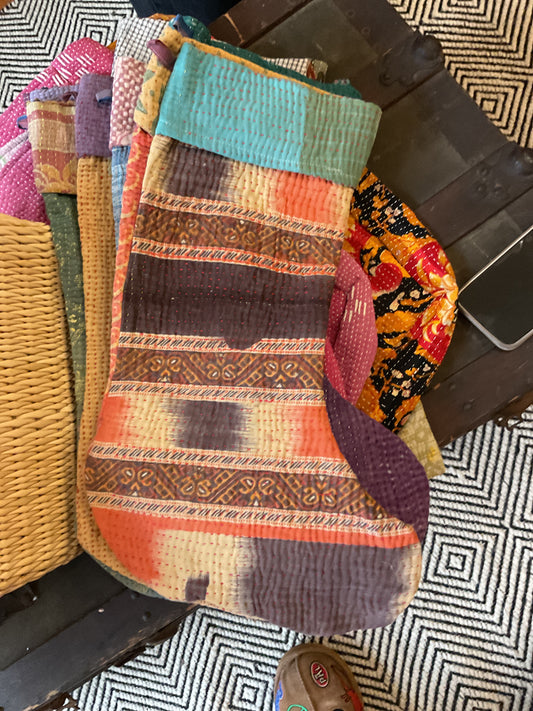 Kantha Stockings