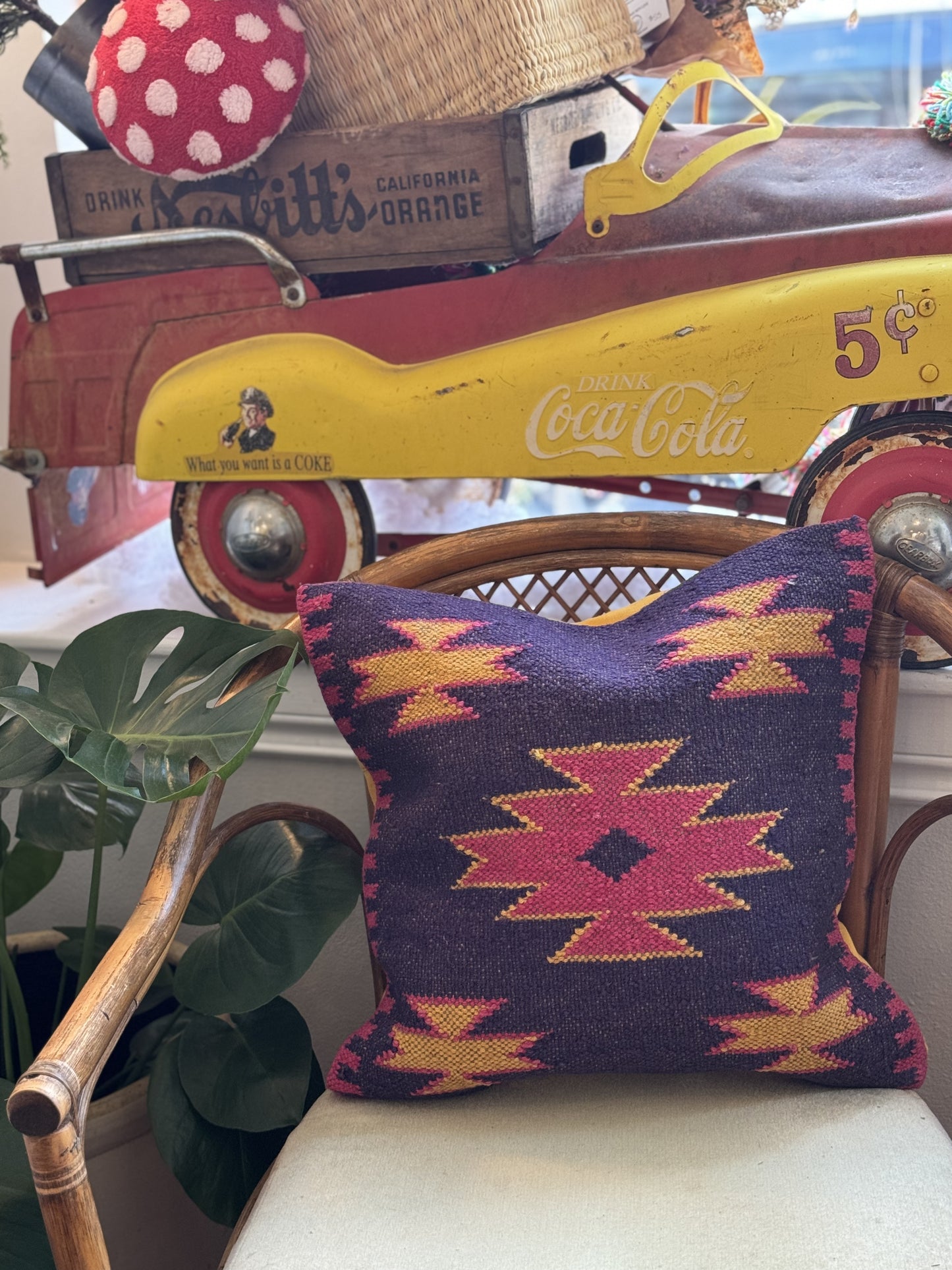 Colorful Woven Pillow