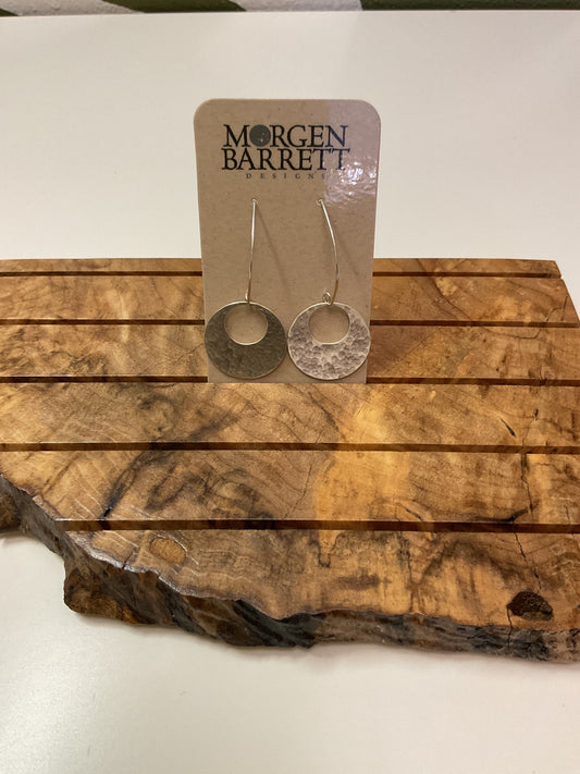 Morgen Barrett Hammered Circle Earrings