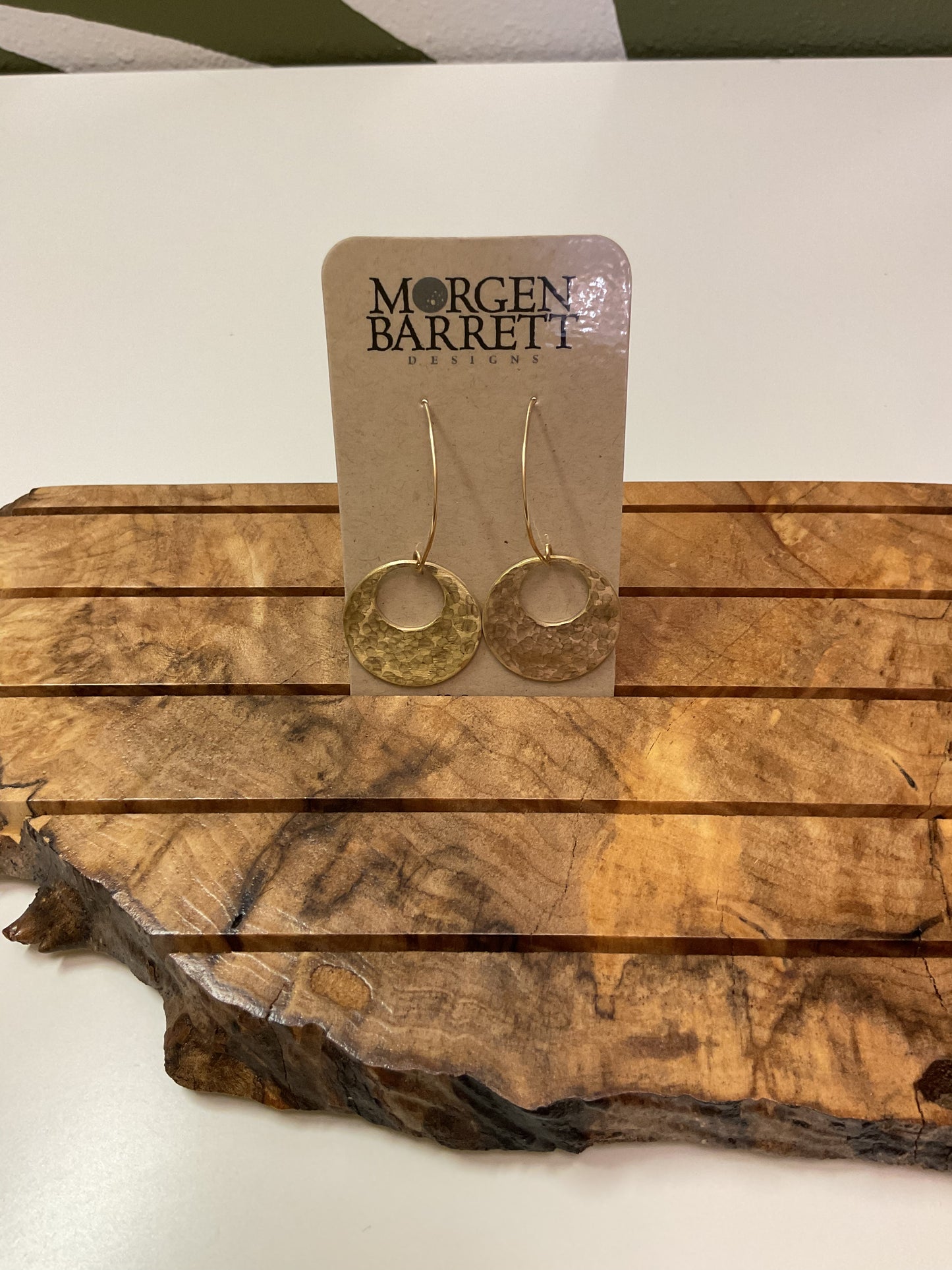 Morgen Barrett Hammered Circle Earrings